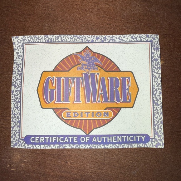 Vintage Budweiser Holiday Stein 2000 - Festive Red and Blue - Picture 15 of 15